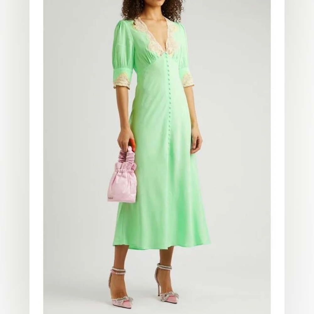 Rixo Satin Maxi Dress